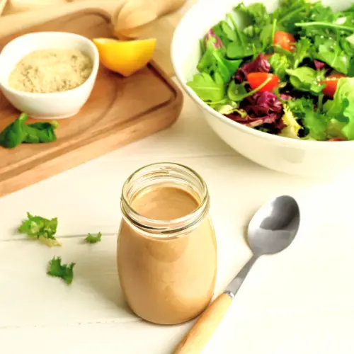 Resep vir Tamari Tahini-sous - Heerlik vir doop, noedels of slaaie