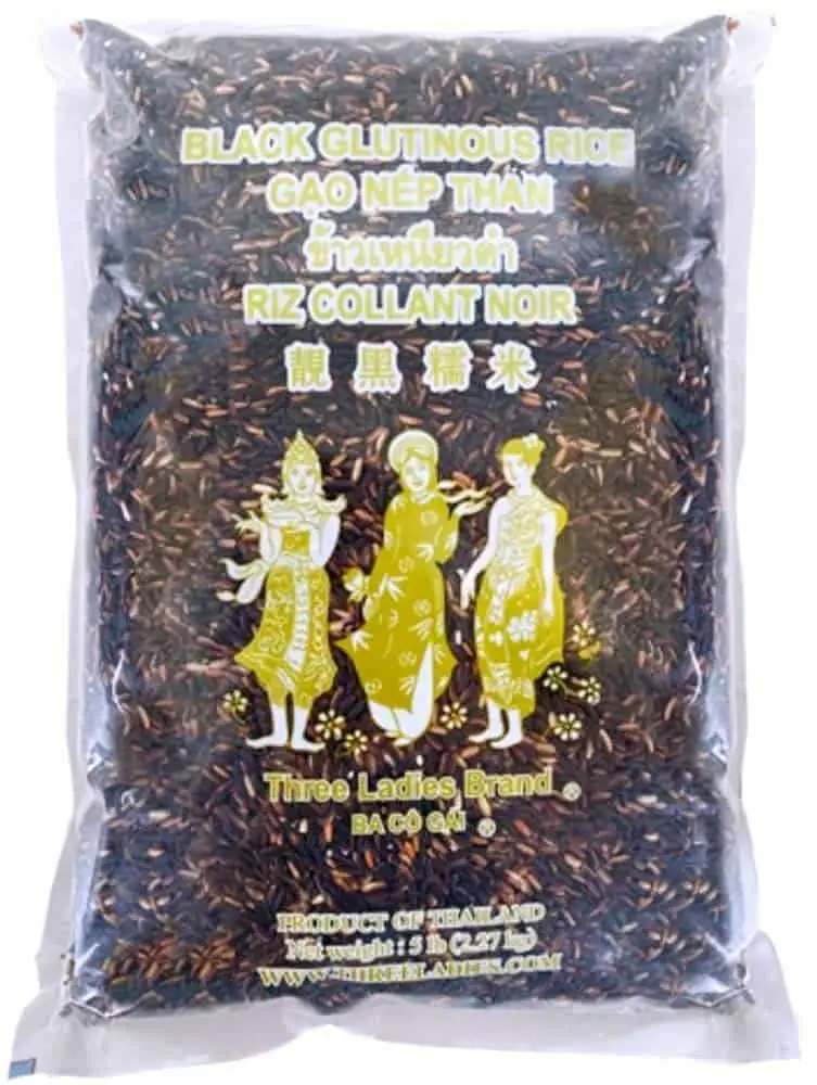 Meilleur riz noir: Riz gluant noir Three Ladies