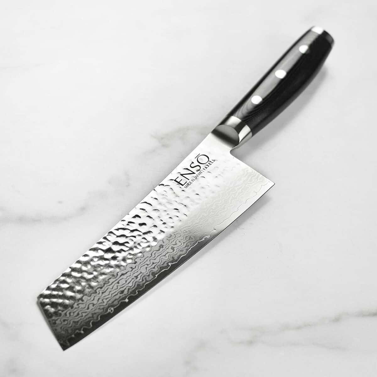 Enso HD 7 Bunka Knife - Tillverkad i Japan - VG10 Hammered Damascus Stainless Steel