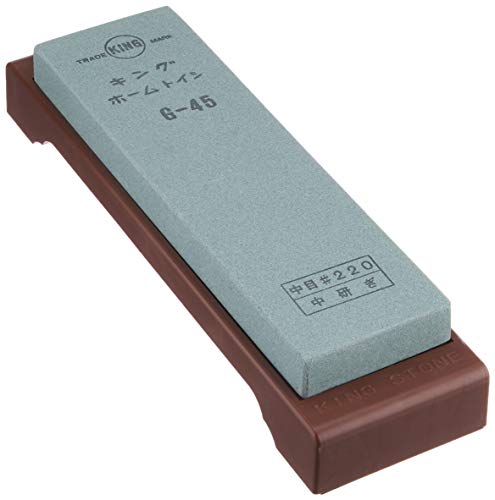 Something like the Japanese King 220 Grit whetstone will do the job well
