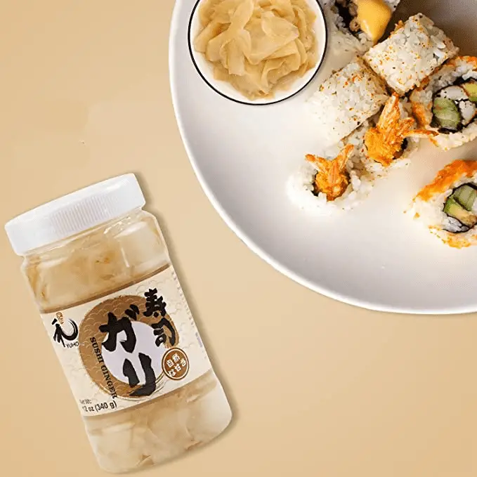 YUHO Pickled Sushi Ginger, Japanese White Gari Sushi