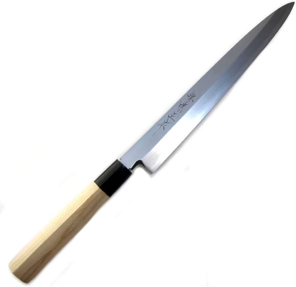 Check out this classy Sakai Ajimasa manufactured yanagiba sushi knife by Houcho