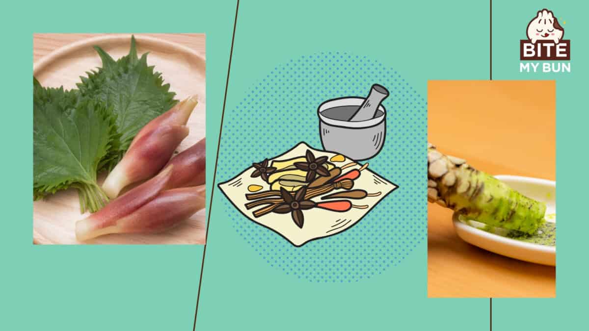 Herbes et épices japonaises